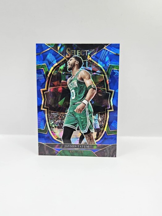 2022-23 Panini select basketball Jayson Tatum blue cracked ice concourse No.55