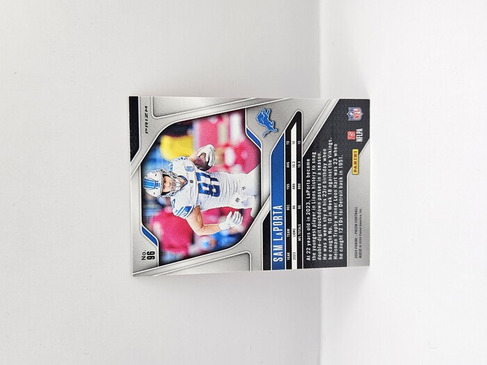 2024 Panini Prizm Football Sam LaPorta orange lazer No.96