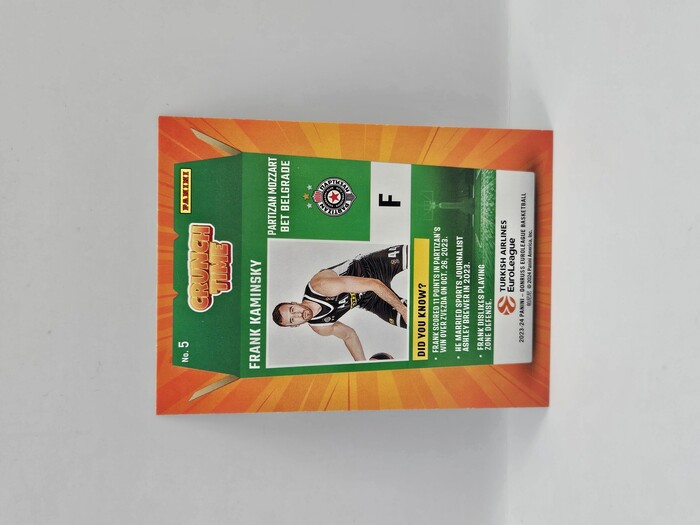 2023-24 Panini euroleague donruss Frank Kaminsky ''Crunch Time'' No.5