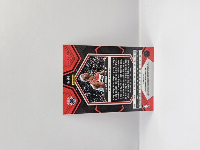 2023-24 Panini Mosaic Basketball Bilal Coulibaly Red Seismic Rookie /299 No.268