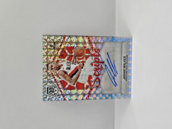 2023-24 Panini Mosaic Basketball Jabari Walker ''Scripts'' Rookie Autograph No.MS-WKR