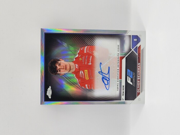 2023 Topps Chrome Formula 1 Oliver Bearman refractor autograph #CAC-OB