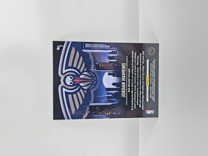 2023-24 Panini Hoops Premium Basketball Jordan Hawkins ''City Edition'' Rookie SIlver No.7