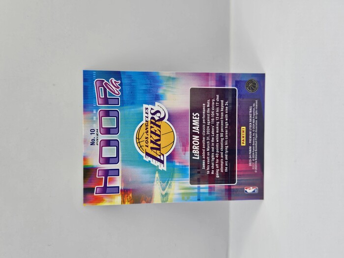 2023-24 Panini Hoops Premium Basketball LeBron James ''Hoopla'' Silver No.10