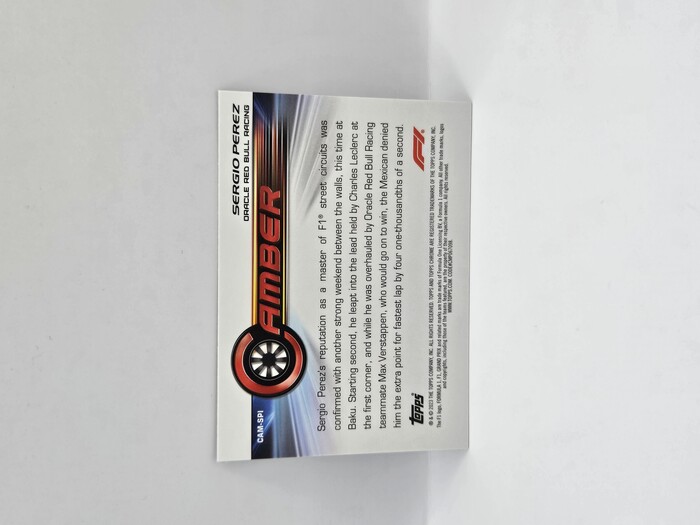 2023 Topps Chrome Formula 1  Sergio Perez ''Camber'' #CAM-SPI