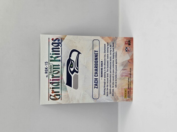 2023 Panini Donruss Football Zach Charbonnt ''Gridiron Kings'' Rookie No.RGK-15