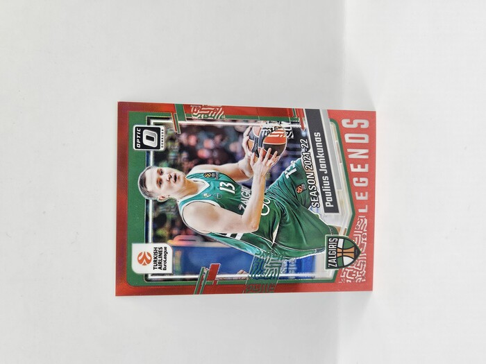 2023-24 Panini euroleague donruss Paulius Jankunas red optic /99 No.195