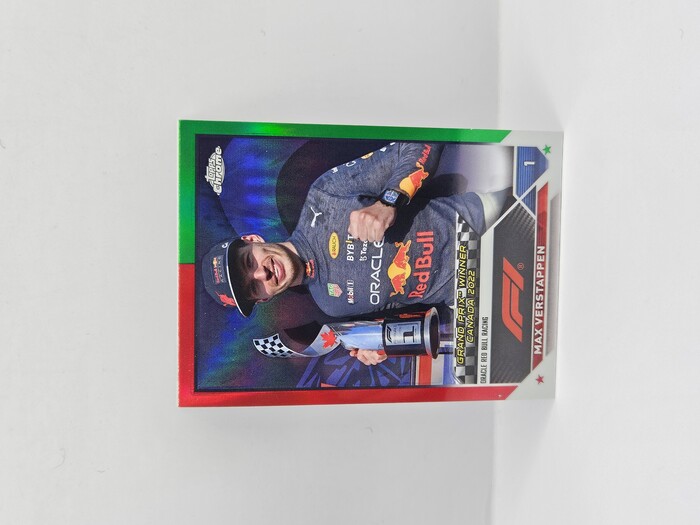 2023 Topps Formula 1 Max Verstappen Red Green Refractors No.152