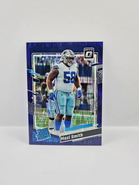 2023 Donruss Optic Football Mazi Smith purple shock wave Rated Rookie No.228