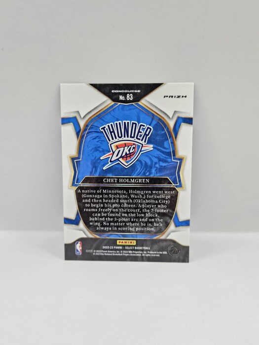2022-23 Panini Select Basketball Chet Holmgren cracked ice rookie concourse No.83