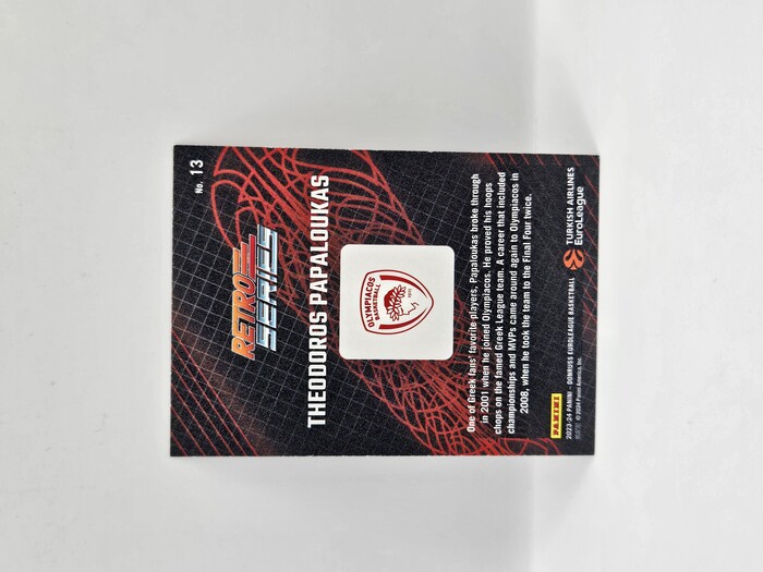 2023-24 Panini euroleague donruss Theodoris Papaloukas ''Retro Series'' No.13