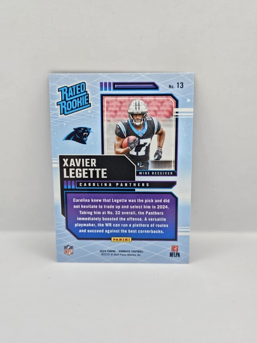 2024 Panini Doruss Football Xavier Legette ''Retro'' Rated Rookie No.13