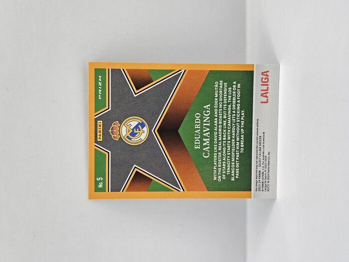 2023-24 Panini Select La Liga Soccer Eduardo Camavinga ''Select Stars'' Prizm No.5