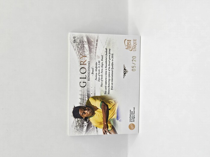 2024 Futera Ronaldinho ''Glory'' Game memorabilia /20