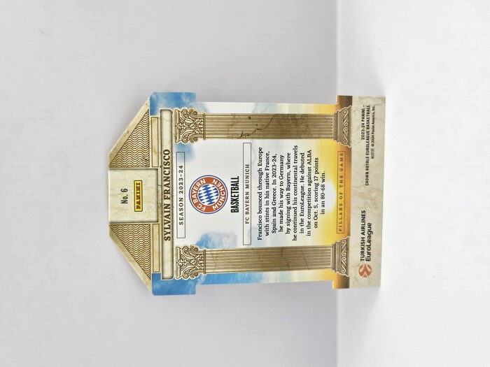 2023-24 Panini Euroleague Crown Royal Sylvain Francisco ''Pillars of the game /99 No.25 