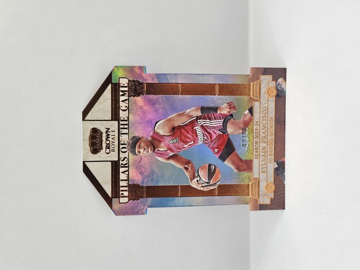 2023-24 Panini Euroleague Crown Royal Sylvain Francisco ''Pillars of the game /99 No.25 