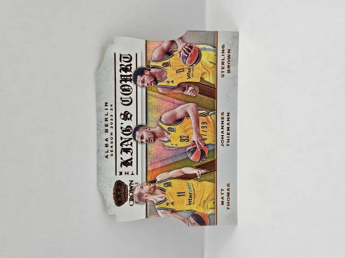 2023-24 Panini Euroleague Crown Royal Alba Berlin  ''King's Court'' /99 No.1 