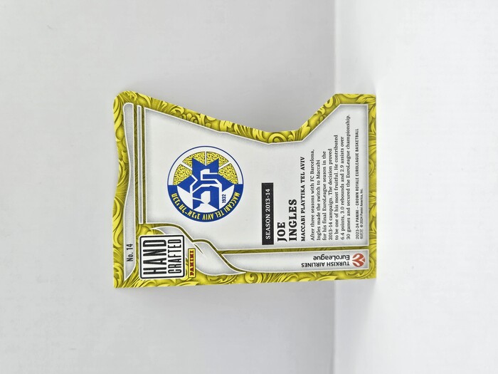 2023-24 Panini Euroleague Crown Royal Joe Ingles ''Hand crafted'' Red /49 No.14