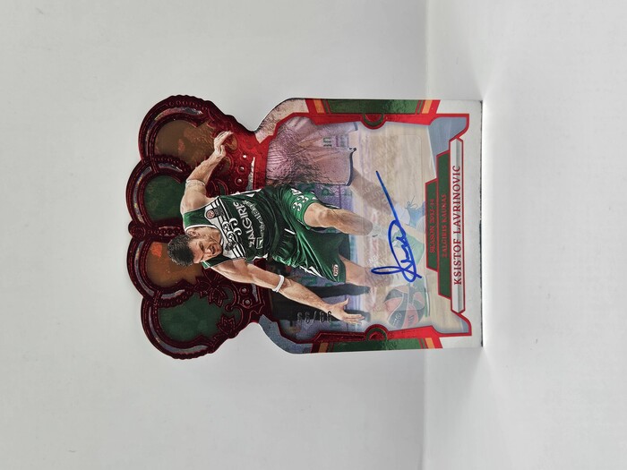 2023-24 Panini Euroleague Crown Royal Ksistof Lavrinovic Autograph Red /99 No.58