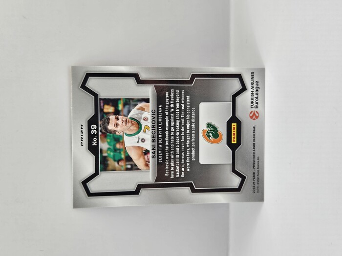 2023-24 Panini Euroleague Prizm Sani Becirovic Basketball Parallel No.39