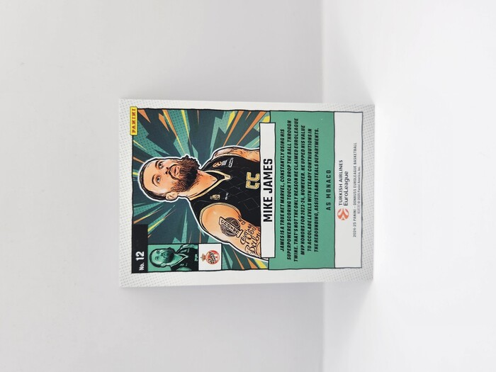 24-25 PANINI DONRUSS EUROLEAGUE MONACO MIKE JAMES NET MARVELS SILVER LASER 038/149