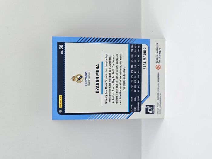 24-25 PANINI DONRUSS EUROLEAGUE REAL MADRID DZANAN MUSA ORANGE LAZER 34/75