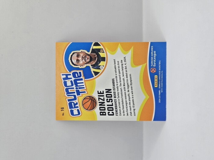 24-25 PANINI DONRUSS EUROLEAGUE FENERBAHCE BONZIE COLSON ''CRUNCH TIME'' RED LASER 62/75