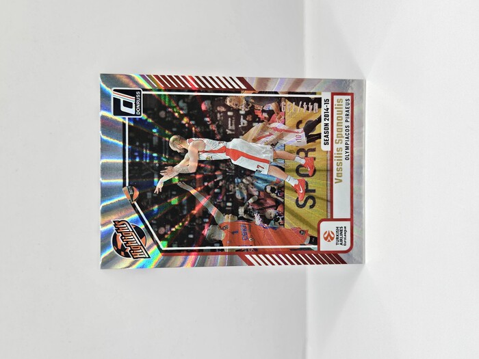 2024-25 PANINI DONRUSS EUROLEAGUE OLYMPIACOS VASSILIS SPANOULIS SILVER LASER ''HIGHLIGHTS'' 044/149