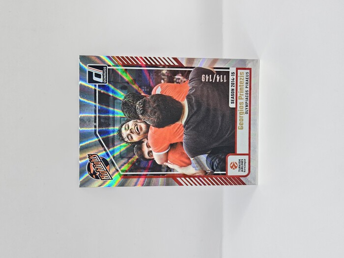 2024-25 PANINI DONRUSS EUROLEAGUE OLYMPIACOS GEORGIOS PRINTEZIS SILVER LASER ''HIGHLIGHTS'' 114/149