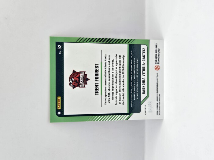 24-25 PANINI DONRUSS OPTIC EUROLEAGUE BASKONIA RED 05/99 TRENT FORREST