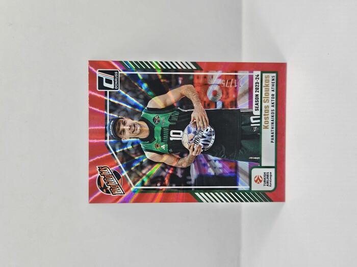 24-25 PANINI DONRUSS EUROLEAGUE PANATHINAIKOS KOSTAS SLOUKAS ''HIGHLIGHTS'' RED LAZER 71/75
