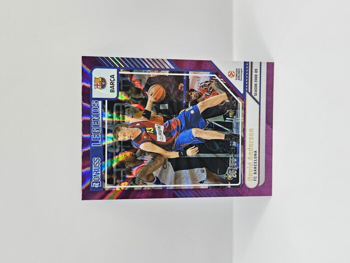 24-25 PANINI DONRUSS EUROLEAGUE BARCELONA DAVID ANDERSEN PURPLE LASER 26/99