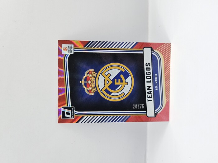 24-25 PANINI DONRUSS EUROLEAGUE REAL MADRID TEAM LOGO RED LAZER 29/75