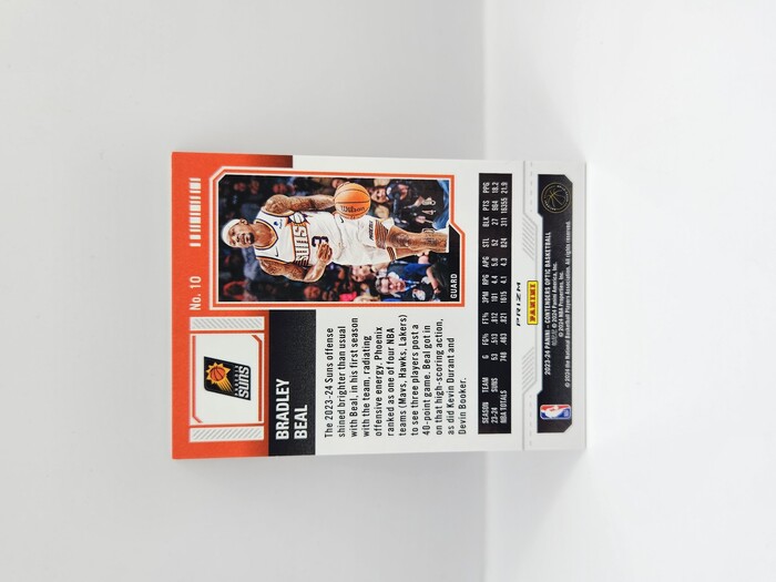 2023-24 PANINI CONTENDERS OPTIC BRADLEY BEAL ''SEASON TICKET'' ORANGE 40/49