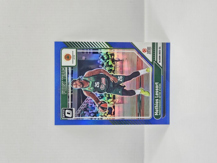 24-25 PANINI DONRUSS OPTIC EUROLEAGUE PANATHINAIKOS MATHIAS LESSORT BLUE 17/49