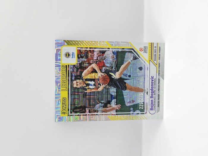 24-25 PANINI DORNUSS EUROLEAGUE FENERBAHCE BOJAN BOGDANOVIC PURPLE PRESS PROOF 225/275
