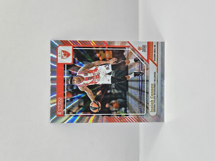 24-25 PANINI DONRUSS EUROLEAGUE CRVENA ZVEZDA ISAIAH CANAAN SILVER LASER 105/149