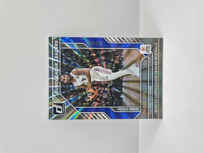 24-25 PANINI DONRUSS EUROLEAGUE LDLC ASVEL PARIS LEE ''EUROLEAGUE LEADERS'' BLUE LASER 16/49