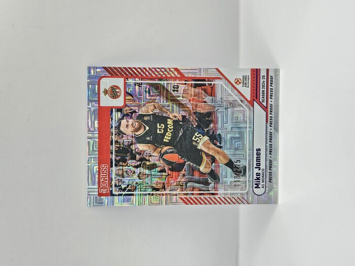 24-25 PANINI DONRUSS EUROLEAGUE MONACO MIKE JAMES PURPLE LASER 118/275