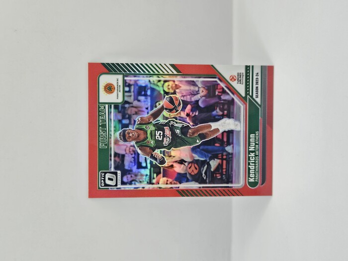 24-25 PANINI DONRUSS OPTIC EUROLEAGUE PANATHINAIKOS KENDRICK NUNN RED 76/99