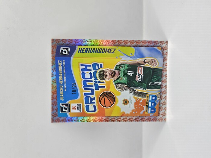24-25 PANINI DONRUSS EUROLEAGUE PANATHINAIKOS JUANCHO HERNANGOMEZ CRUNCH TIME 25TH ANNIVERSARY 10/25