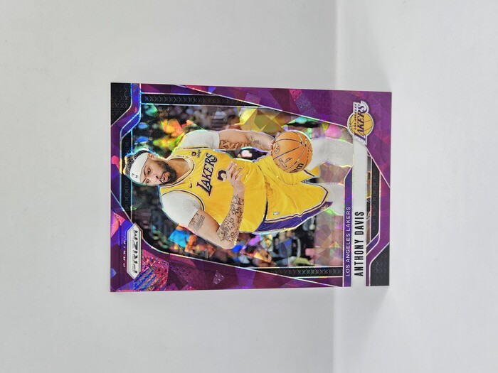 2024-25 PANINI PRIZM ANTHONY DAVIS PURPLE CRACKED ICE 065/149