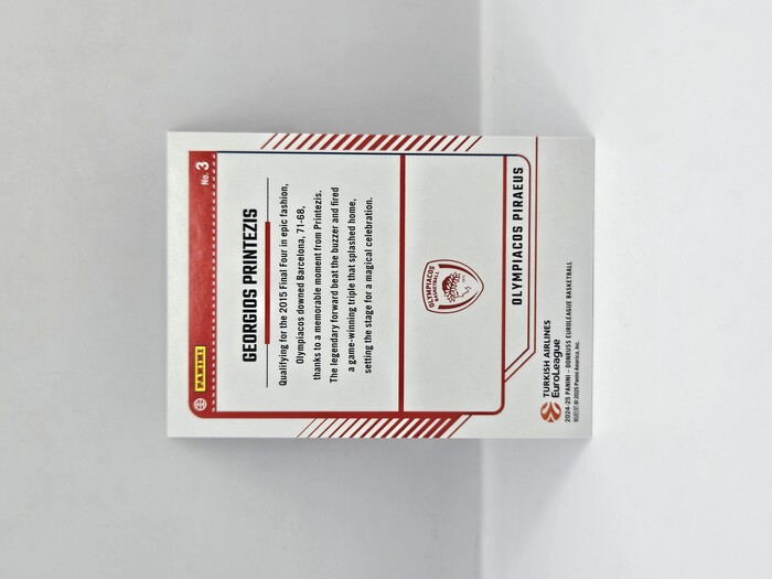2024-25 PANINI DONRUSS EUROLEAGUE OLYMPIACOS GEORGIOS PRINTEZIS ''HIGHLIGHTS'' SILVER LASER 052/149