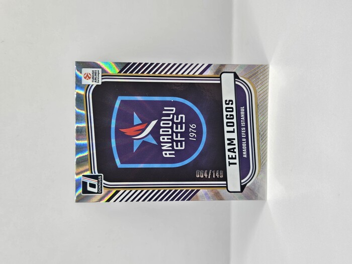 24-25 PANINI DONRUSS EUROLEAGUE ANADOLU EFES TEAM LOGO SILVER LASER 064/149