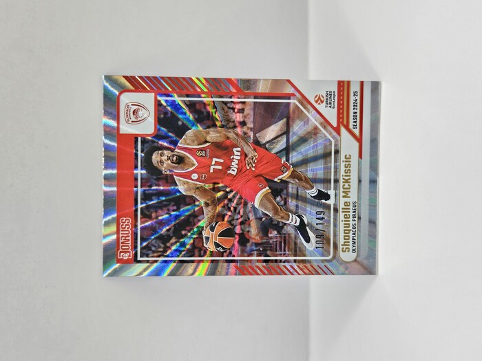 2024-25 PANINI DONRUSS EUROLEAGUE OLYMPIACOS SHAQUIELLE MCKISSIC SILVER LASER 109/149