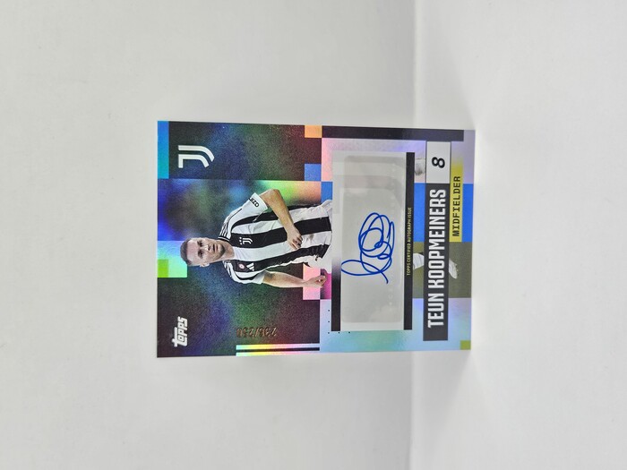 2025 TOPPS JUVENTUS TEAM SET TEUN KOOPMEINERS AUTOGRAPH 236/250