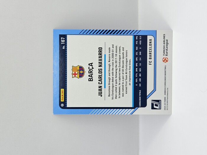 24-25 PANINI DONRUSS EUROLEAGUE BARCELONA JUAN CARLOS NAVARRO BLUE LAZER 32/49