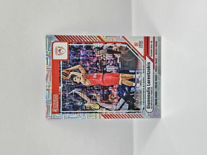2024-25 PANINI DONRUSS EUROLEAGUE OLYMPIACOS GIANNOULIS LARENTZAKIS PURPLE PRESS PROOF 130/275