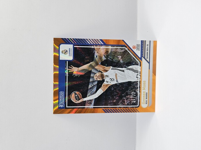 24-25 PANINI DONRUSS EUROLEAGUE REAL MADRID DZANAN MUSA ORANGE LAZER 34/75