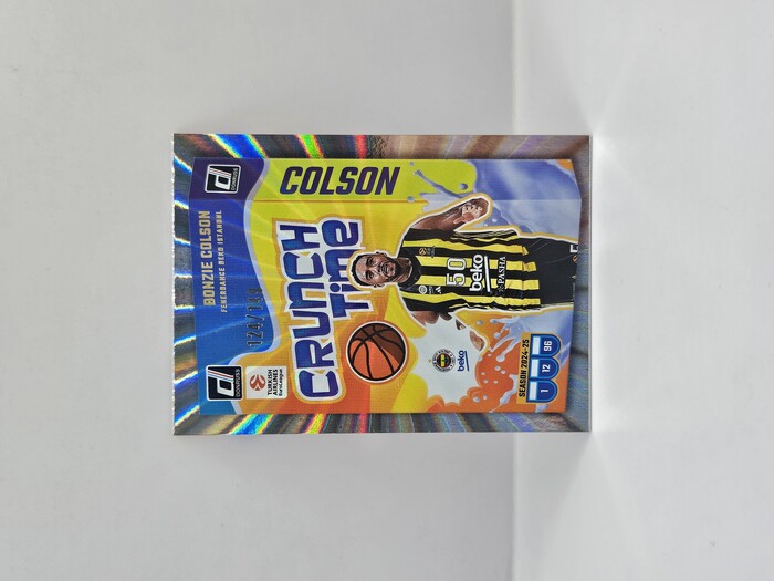 24-25 PANINI DONRUSS EUROLEAGUE FENERBAHCE BONZIE COLSON CRUNCH TIME SILVER LAZER 124/149